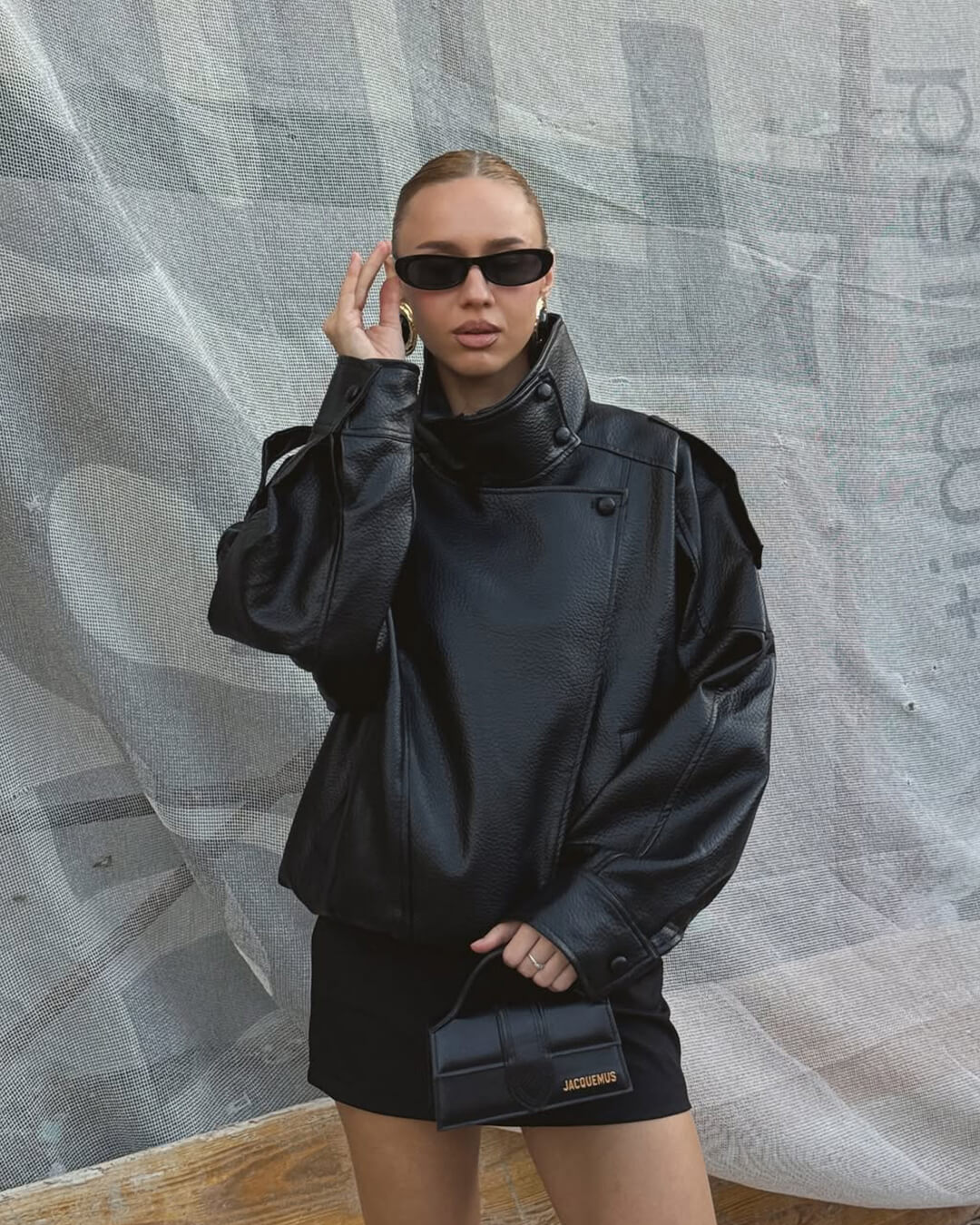 Stylová Unisex Kožená Bunda